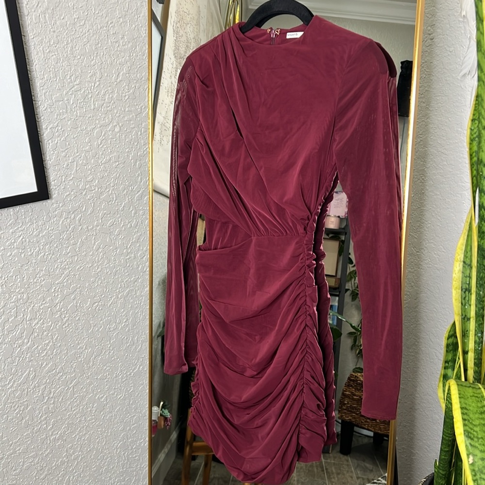 HOUSE OF CB ‘Lucinda’ Mulberry Cut Out Mini Dress NWOT - Picture 7 of 9